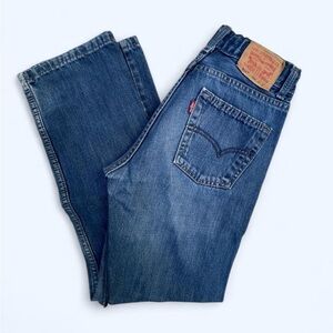 Levi's 514 straight kid’s 14 regular Blue Jeans denim classic adjustable waist